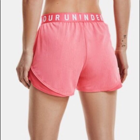 Under Armour Pink Lemonade Running Athletic Shorts Sz XXL - Picture 2 of 12